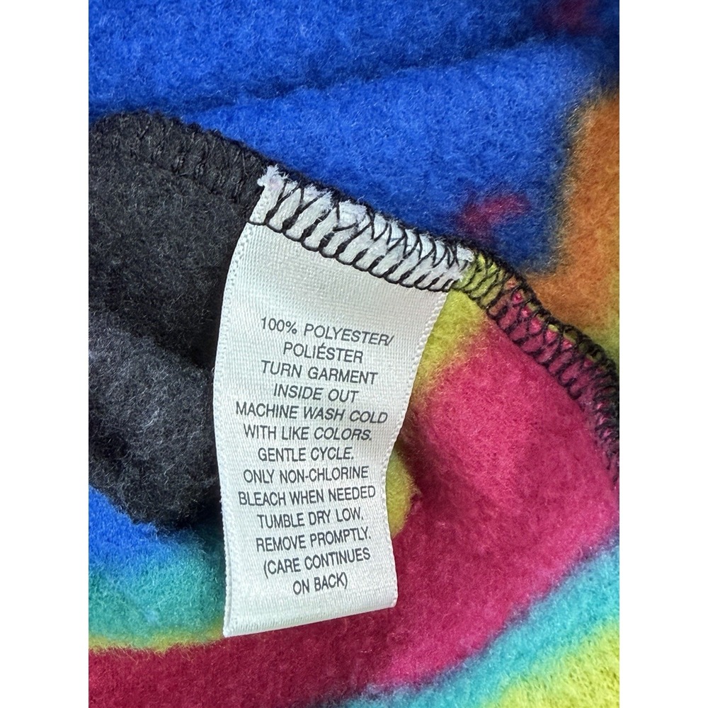 Susan Bristol Cardigan Womens Medium Patchwork Fleece Button Front Cozy Cottage - Picture 6 of 8
